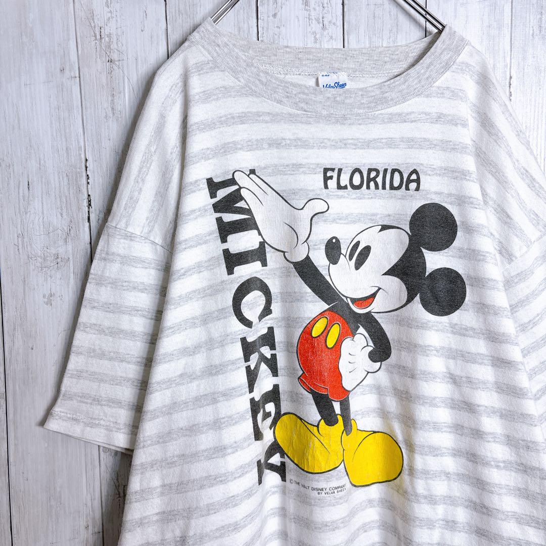 【90s USA古着】 Disney vintage ボーダーTシャツ XL