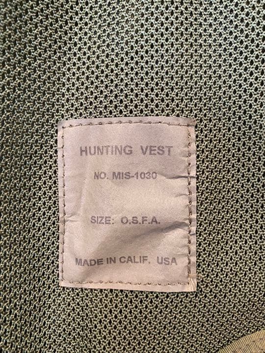 MIS ハンティングベスト オリーブ 新品 | www.schmetterlinghaus.at