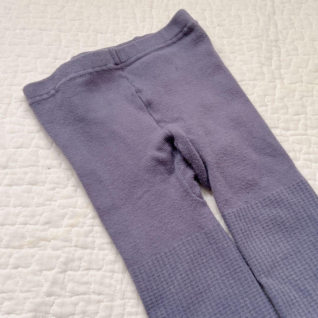 アプレレクール レギンス タイツ ワッフル ブルーグレー 130〜140cm アプレレクール レギンス タイツ ワッフル ブルーグレー 130〜140cm