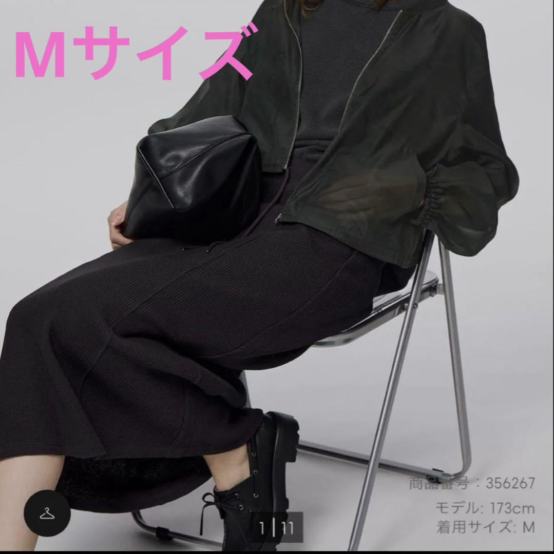 GU シアーブルゾン ブラック Mサイズ 完売品 - メルカリ