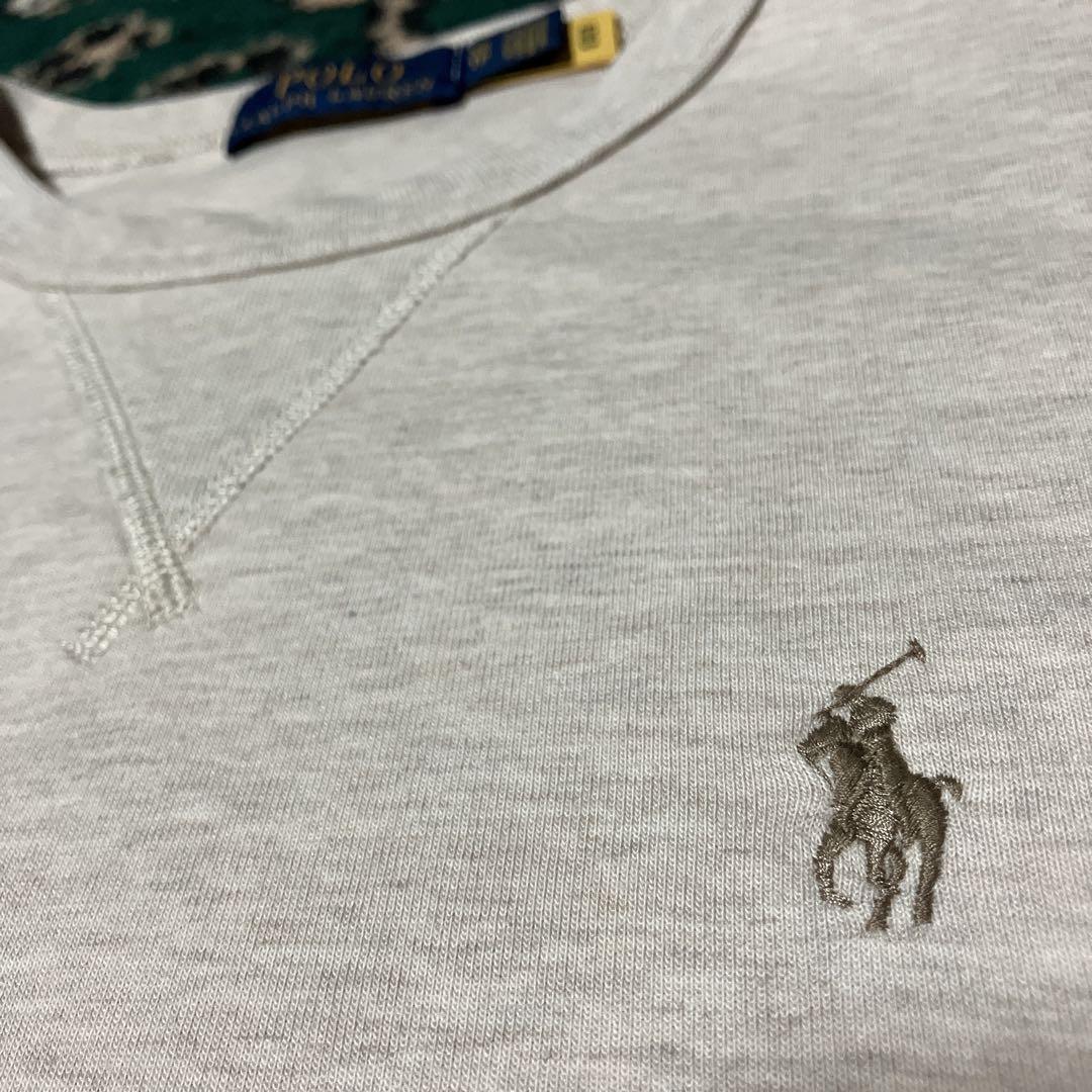 ポロ　ラルフローレン 半袖スウェット ベージュ　ポニー