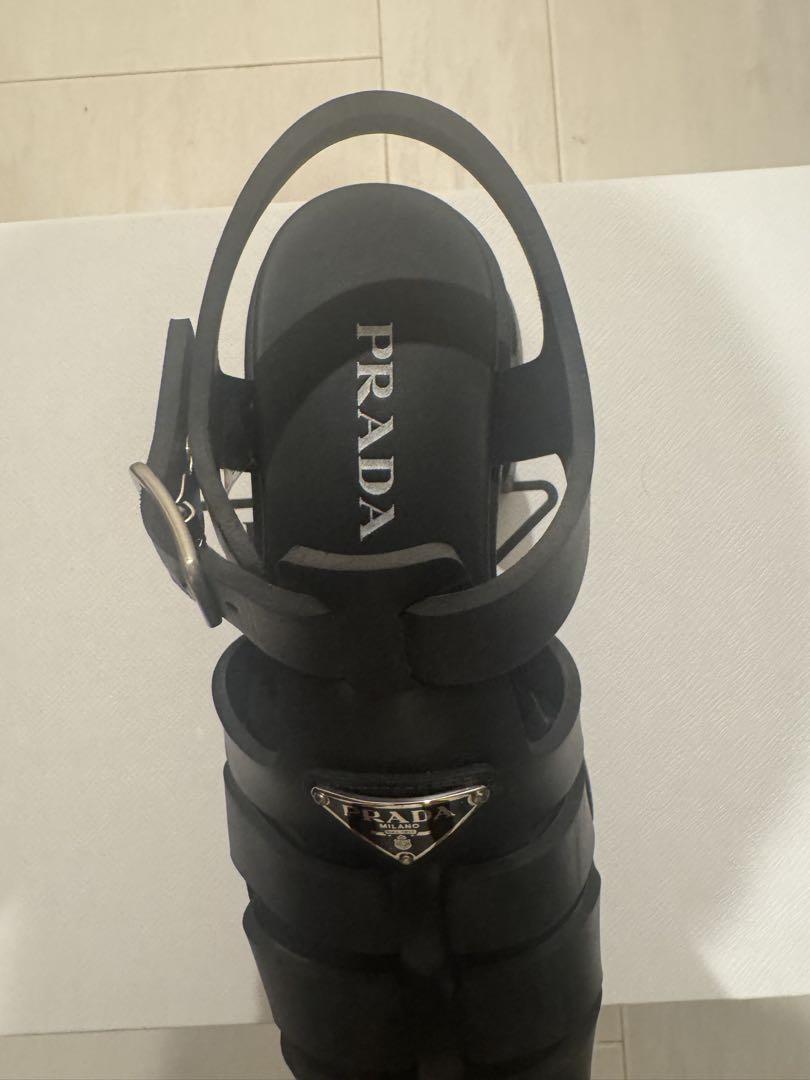 プラダ　PRADA モノリス　サンダル　サイズ5