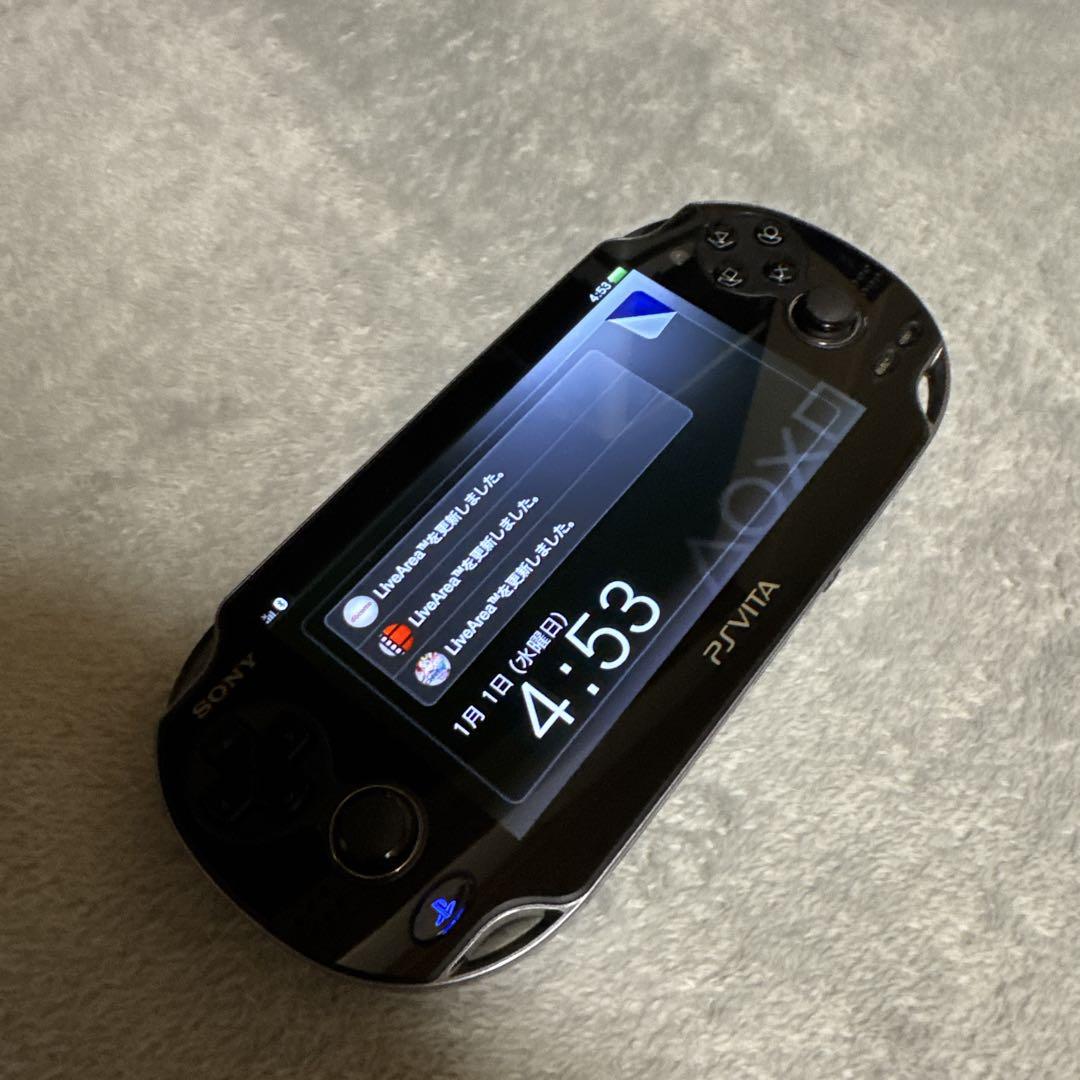 初期化済み・動作良好】PS Vita 本体のみ ブラック PCH-1100