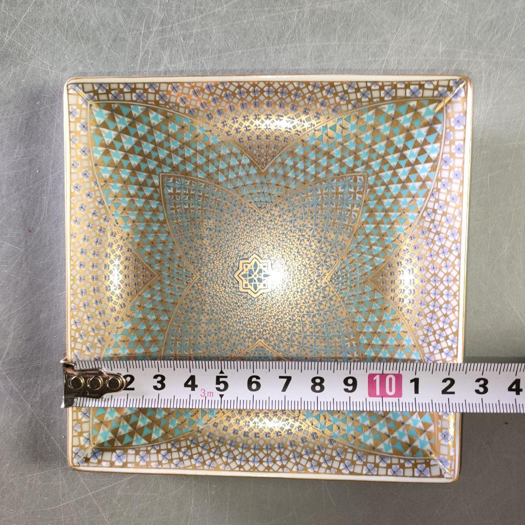 A1243-4/庫山窯/前畑陶器/ゴールドペルシャ銘々皿5客/飾皿/盛皿