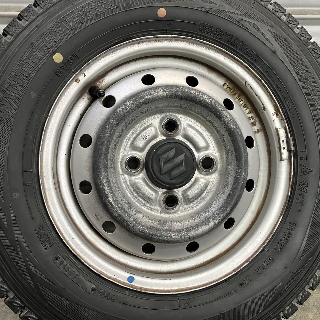 【3314】16〜22年 145R12 6PR ウインターマックス エブリィ