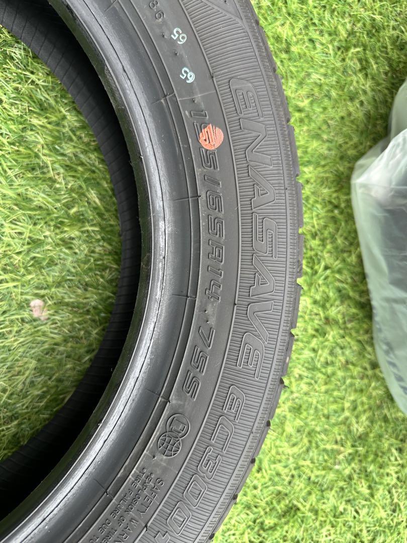 155/65r14 ダンロップ　エナセーブ　新車外し　４本セット　タイヤのみ