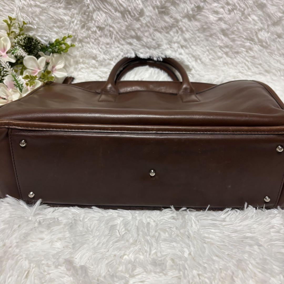 PORTER　ポーター　オールレザー　ブリーフケース　　ブラウン　レザー