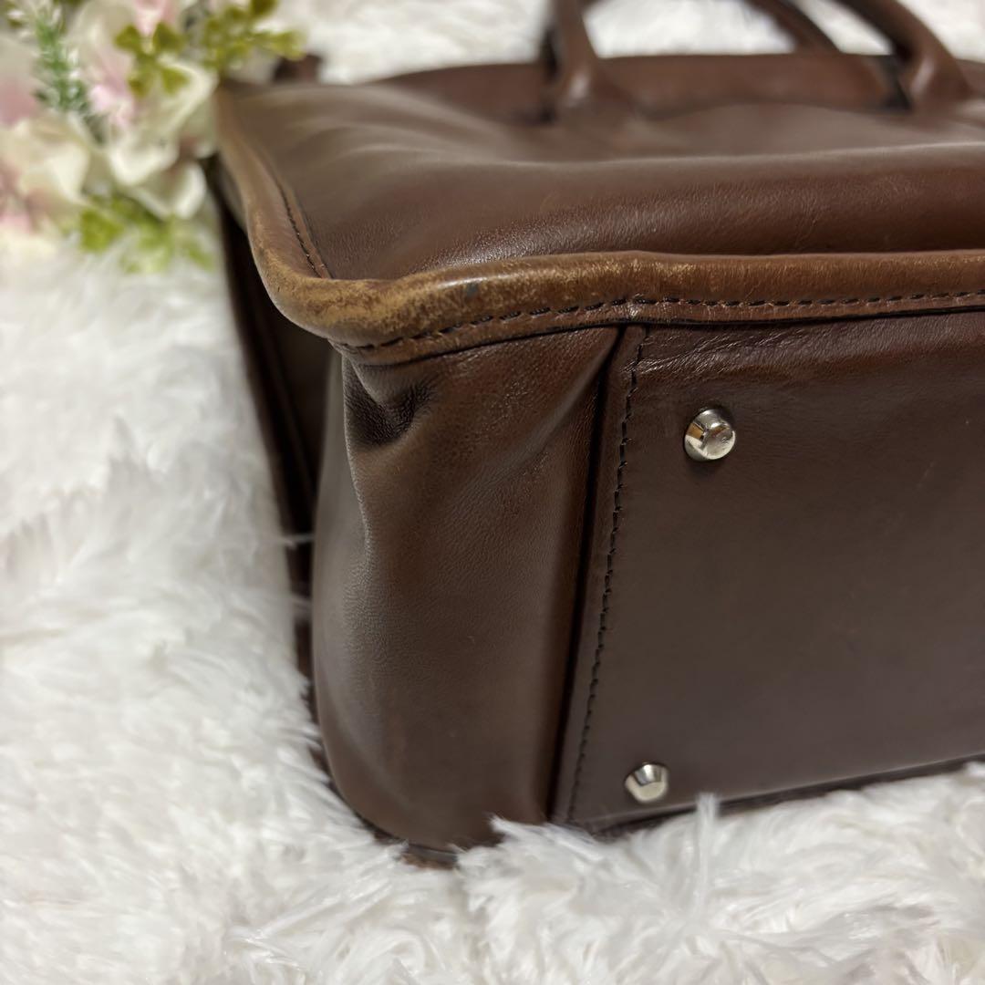 PORTER　ポーター　オールレザー　ブリーフケース　　ブラウン　レザー