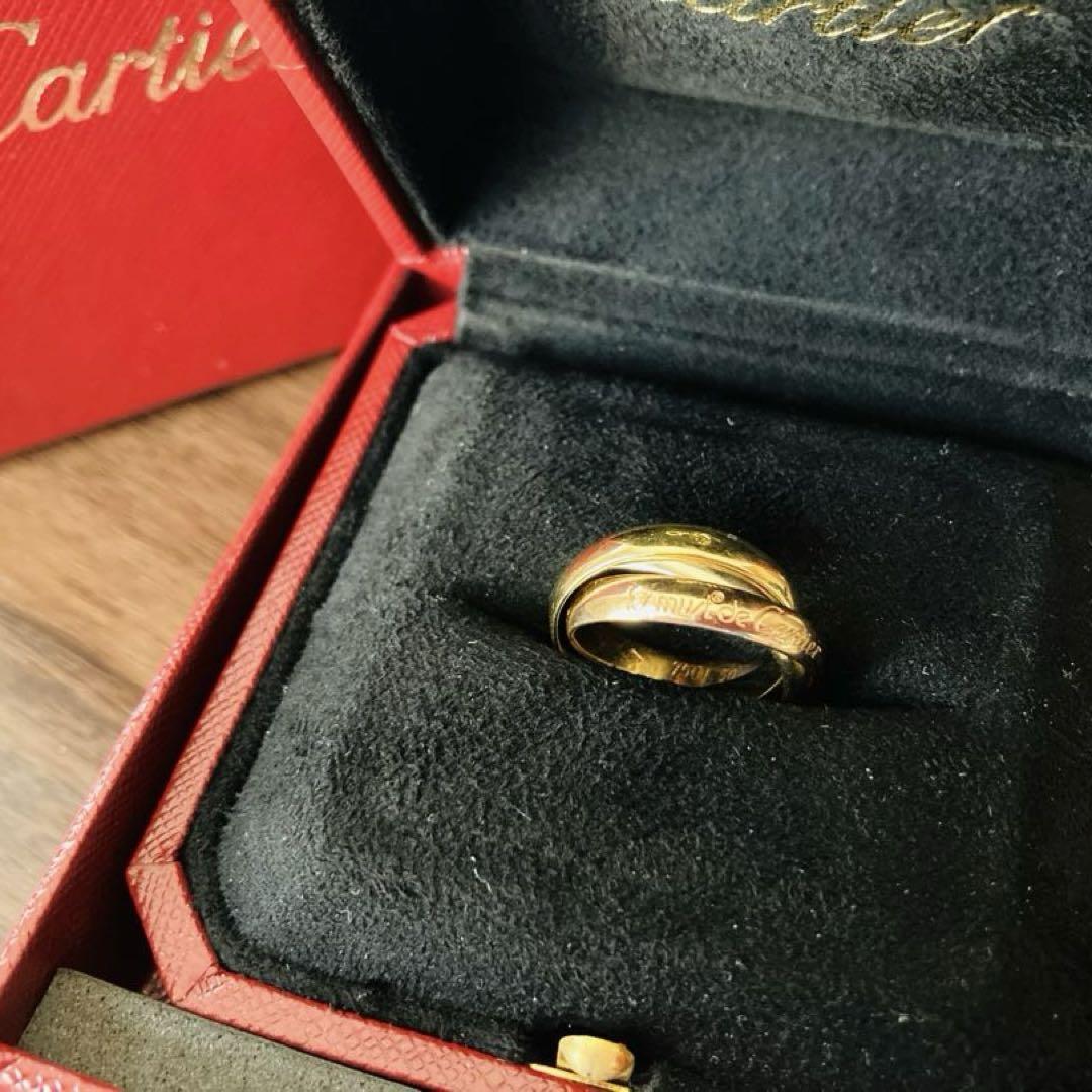 Cartier トリニティリング　　　　　　クラシックMM箱付　10号
