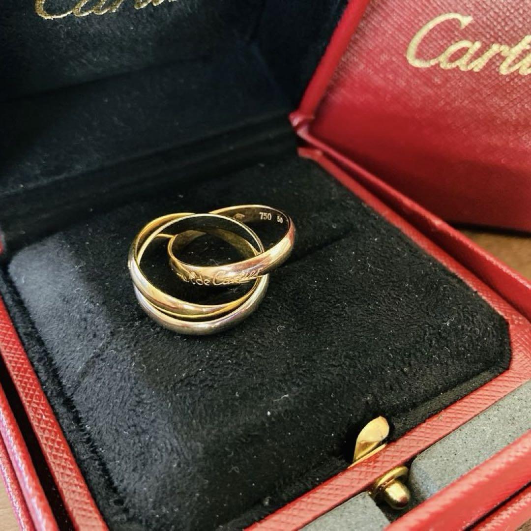 Cartier トリニティリング　　　　　　クラシックMM箱付　10号