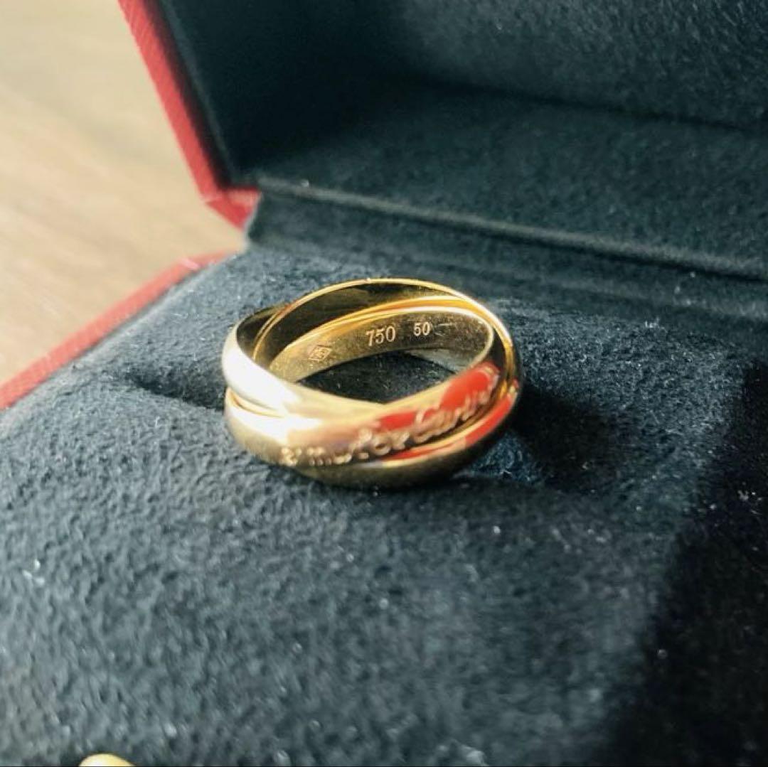 Cartier トリニティリング　　　　　　クラシックMM箱付　10号