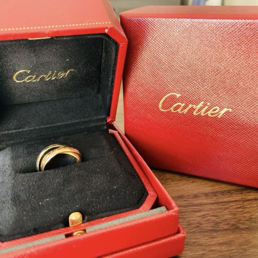 Cartier トリニティリング　　　　　　クラシックMM箱付　10号