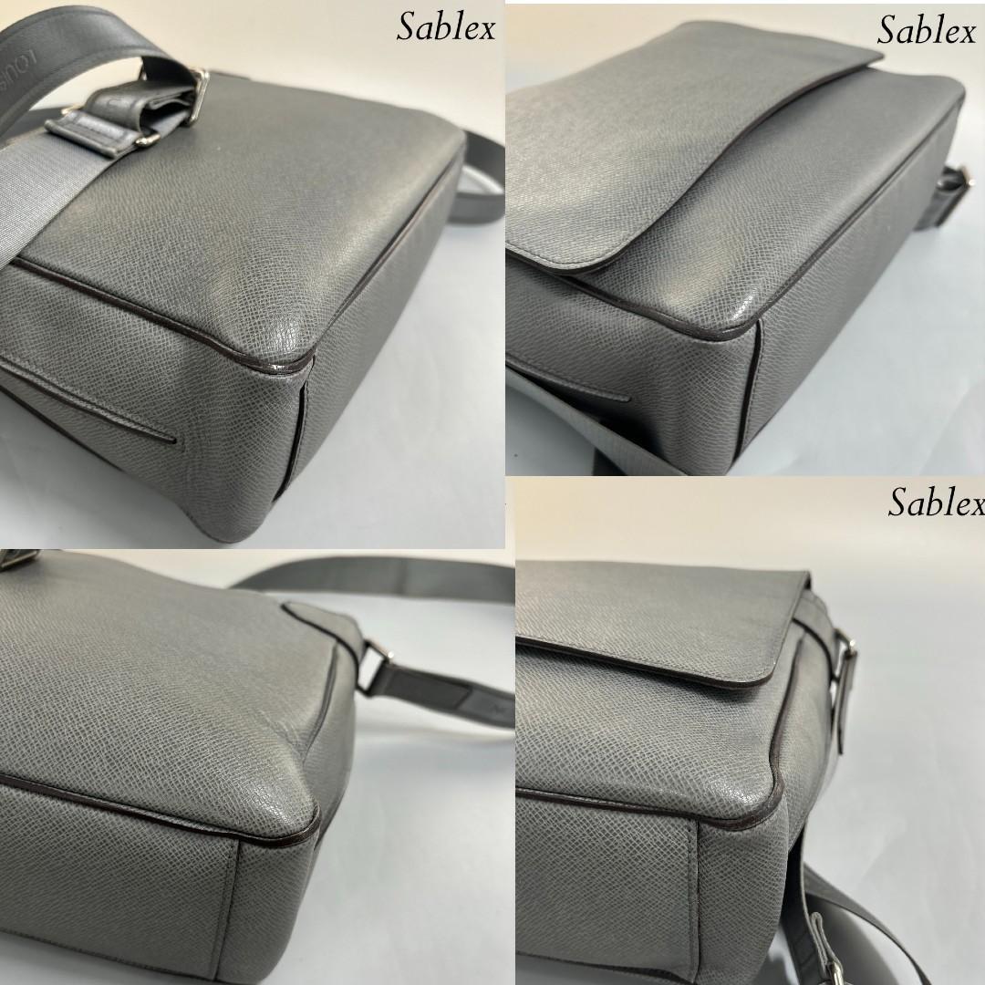 【極美品】ルイヴィトン タイガ ロマンMM ショルダーバッグ グラシエ グレー
