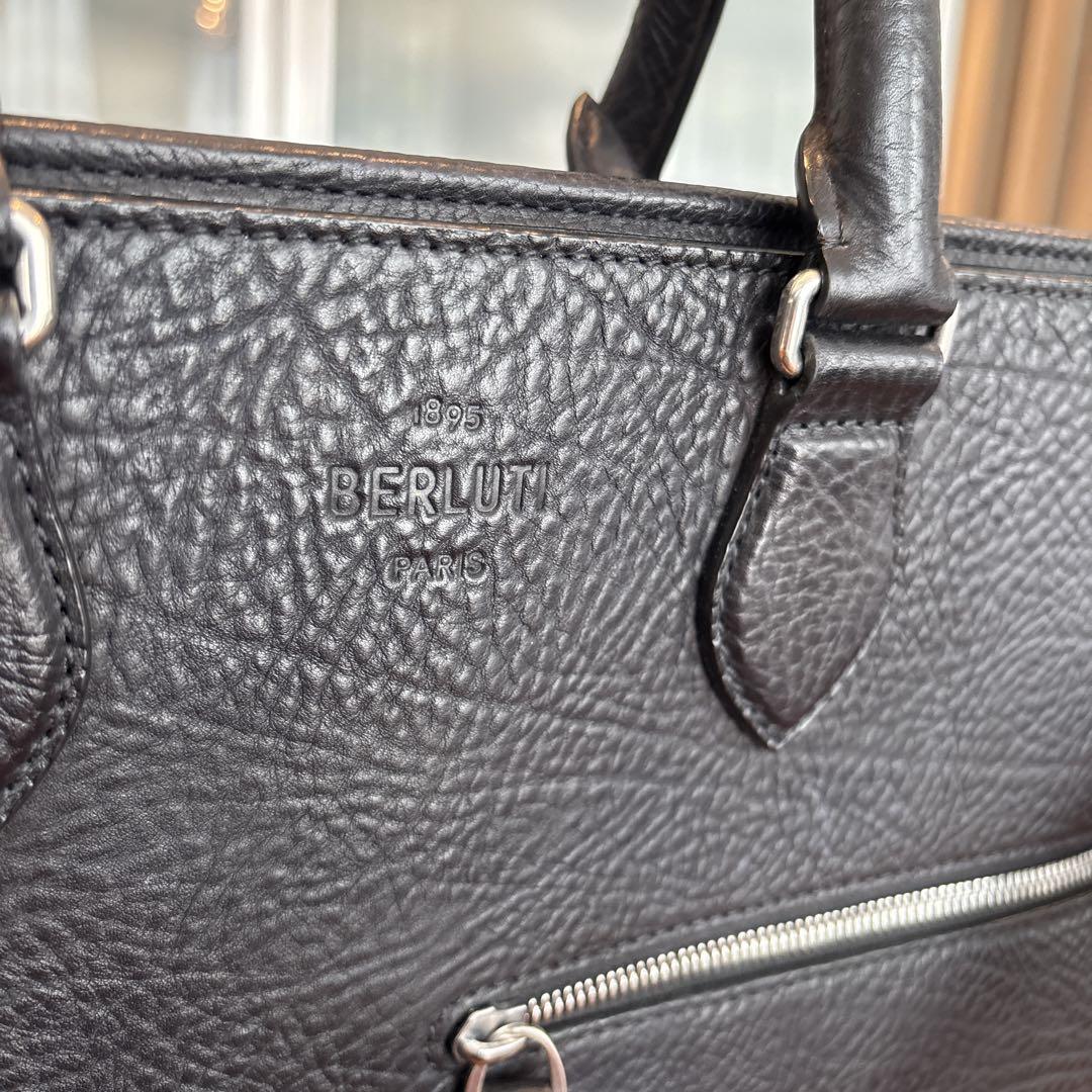 BERLUTI ビジネスバッグ ブラック レザー