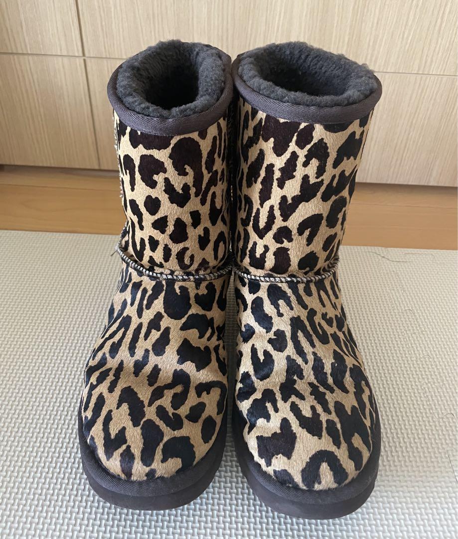 UGG ugg アグ ブーツ レオパード ひょう柄 USA7 JAPAN24