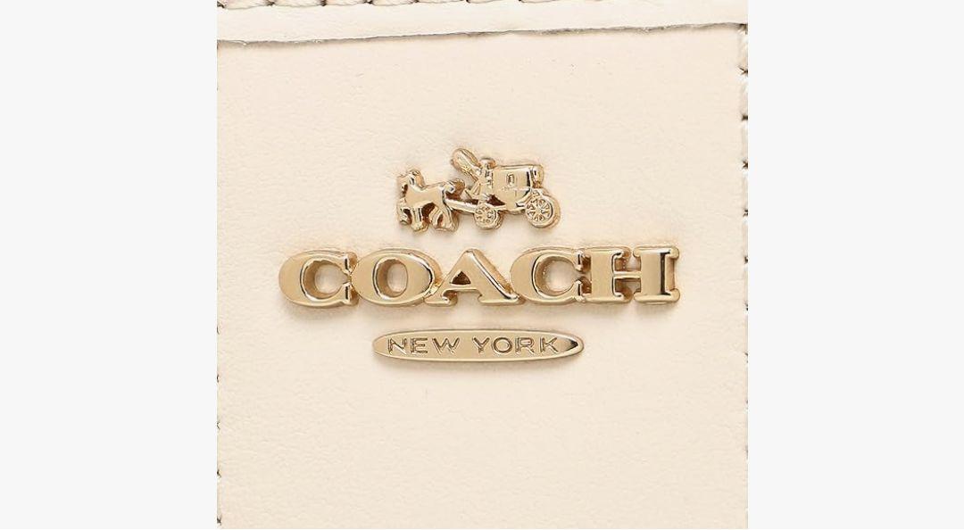新品未使用★COACH ベージュ ロゴ入り 長財布