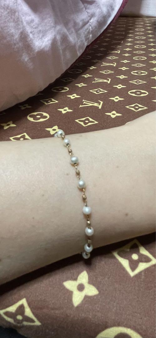 10K淡水パールブレスレット