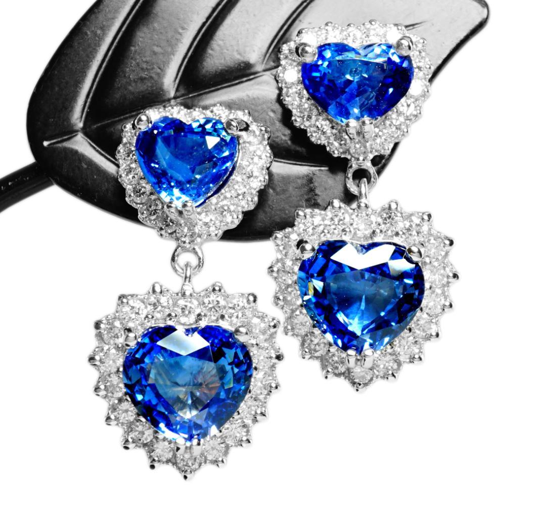 卸売事前公開 天然サファイア 4.80ct D0.79 ハート4P スリランカ産