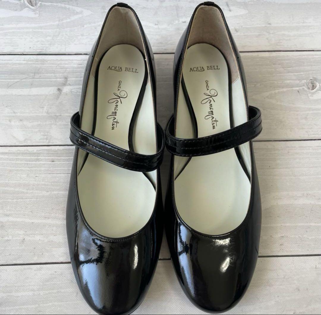 銀座カネマツ　パンプス　黒　24.5 チャンキーヒール 銀座カネマツ パンプス 黒 24.5 チャンキーヒール 商品一覧