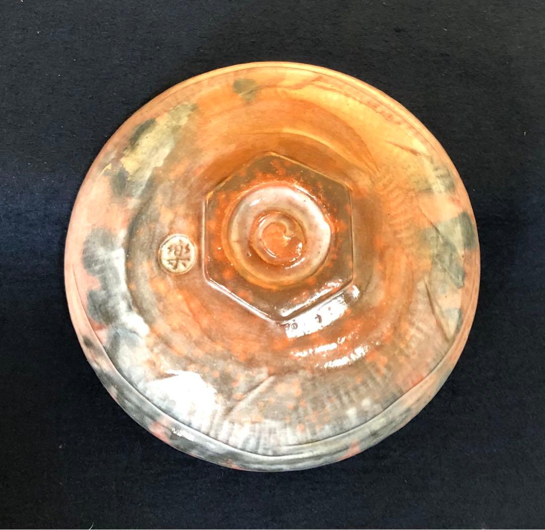 《レ》茶道具 金銀一双 赤楽 嶋台茶碗 甚四郎造 共箱　251030う2