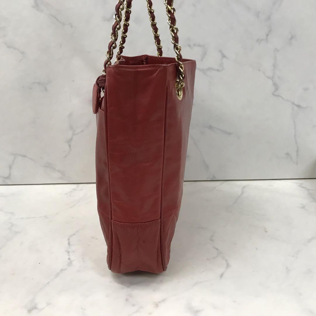 充実の品 良品◇ CHANEL ショルダーバッグ マトラッセ レッド 付属品付き バッグ