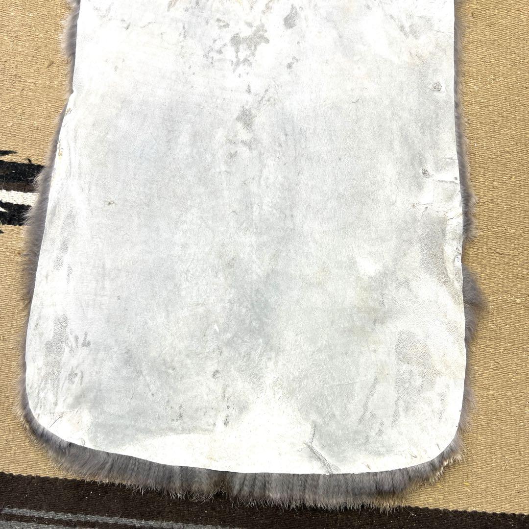 大判　ラビット　尻あて　尻皮　ヒップガード　ウサギ　毛皮敷物　キャンプ　スキー