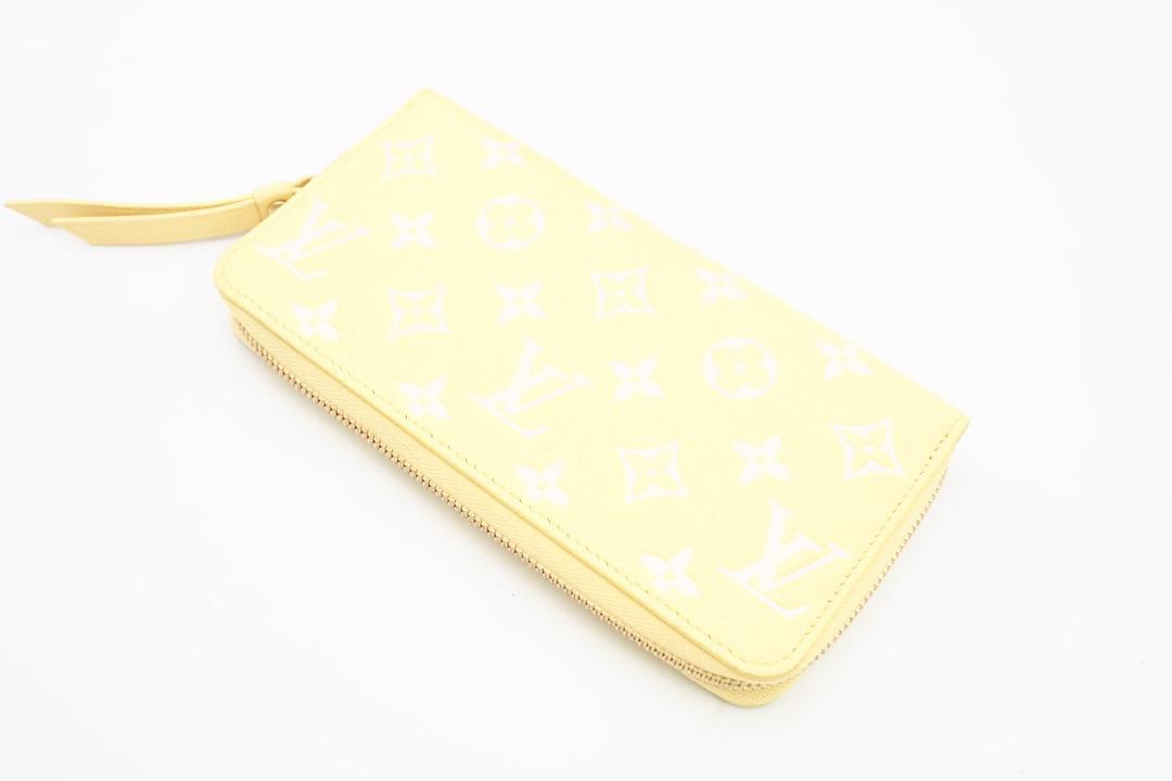 LOUIS VUITTON ラウンドファスナー長財布 アンプラント イエロー