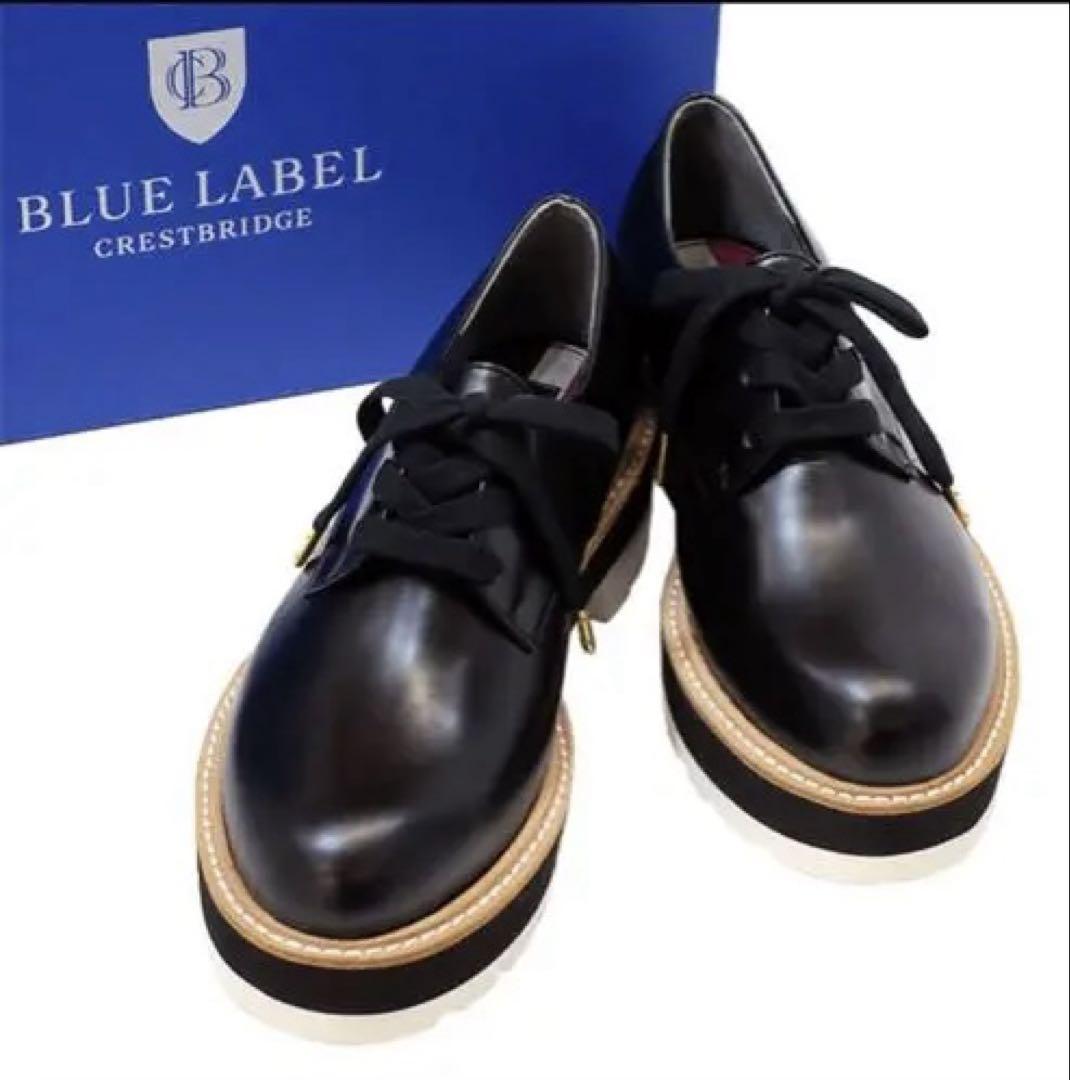BURBERRYBLUE LABELクレストブリッジ★ブラックシューズ