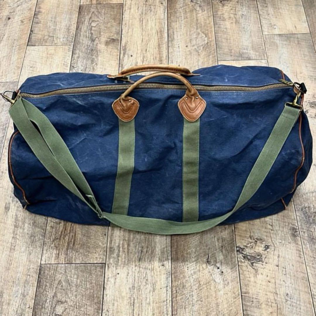 80'S LL Bean キャンバス/レザー ダッフルバッグ 特大 USA製 80'S LL Bean キャンバス/レザー ダッフルバッグ 特大 USA製