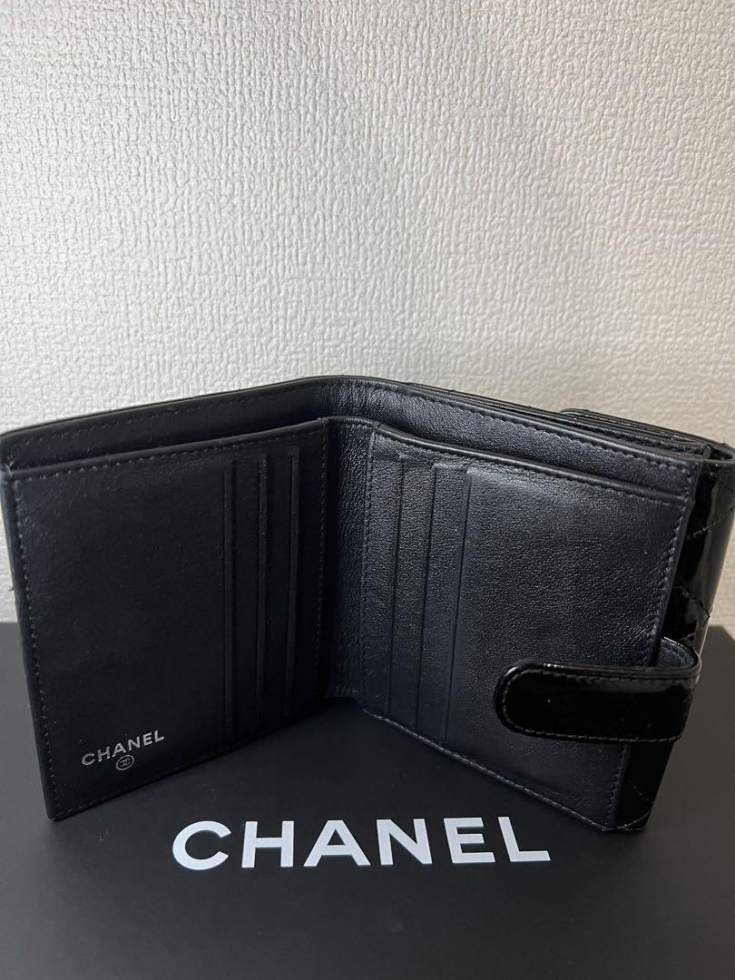 【しーちゃん専用】CHANEL 二つ折り財布 ブラック