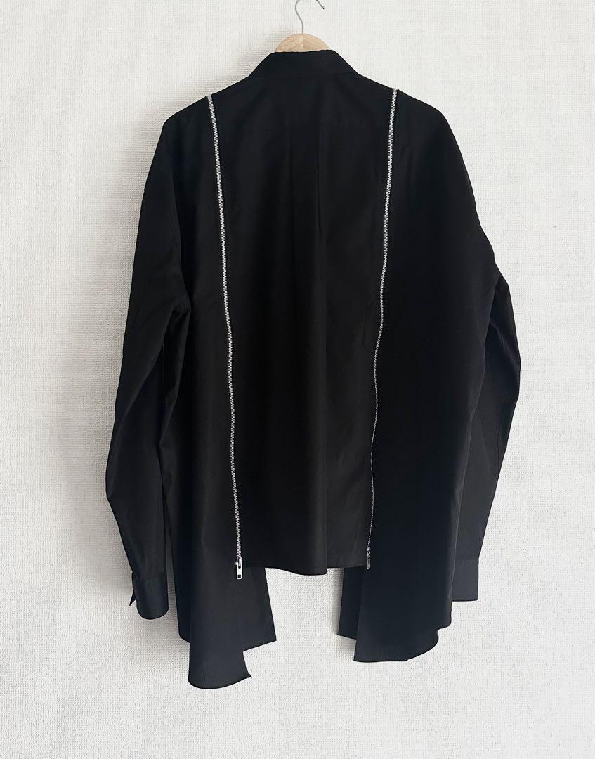 24AW新品未使用 black comme des garcons ジップシャツ 画像2