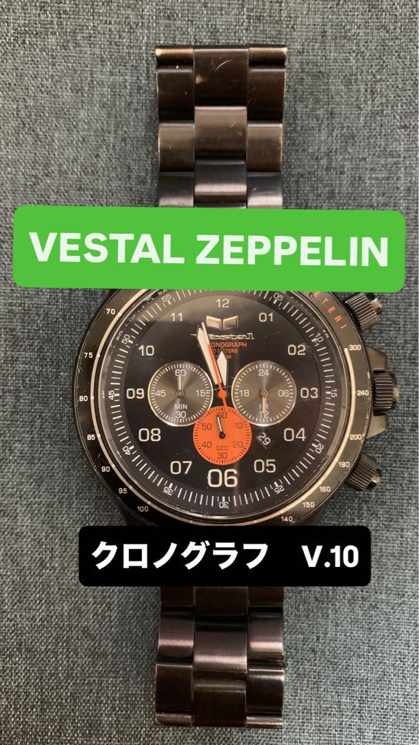 VESTAL ZEPPELIN ビックフェイス クロノグラフ V10腕時計