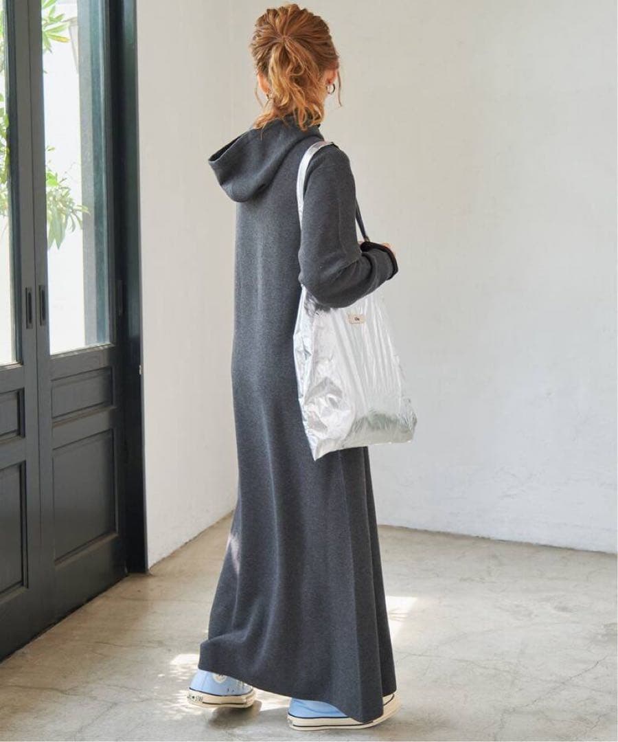 2024⭐︎美品⭐︎Spick and Span フーテッド ニットロングワンピース