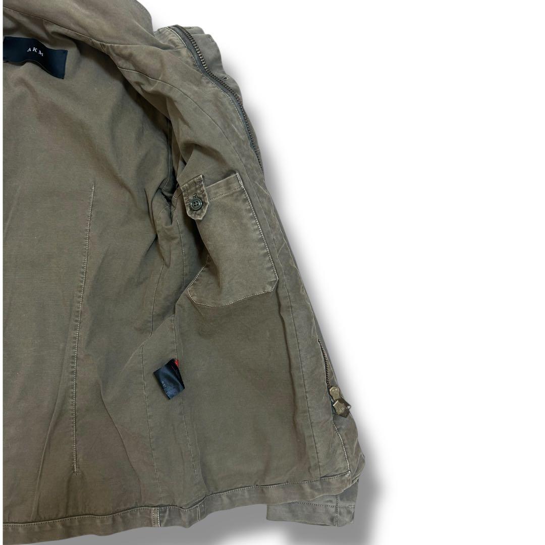 希少 AKM エイケイエム ミリタリージャケット カーキ M 日本製 上質 希少 AKM エイケイエム ミリタリージャケット カーキ M 日本製 上質