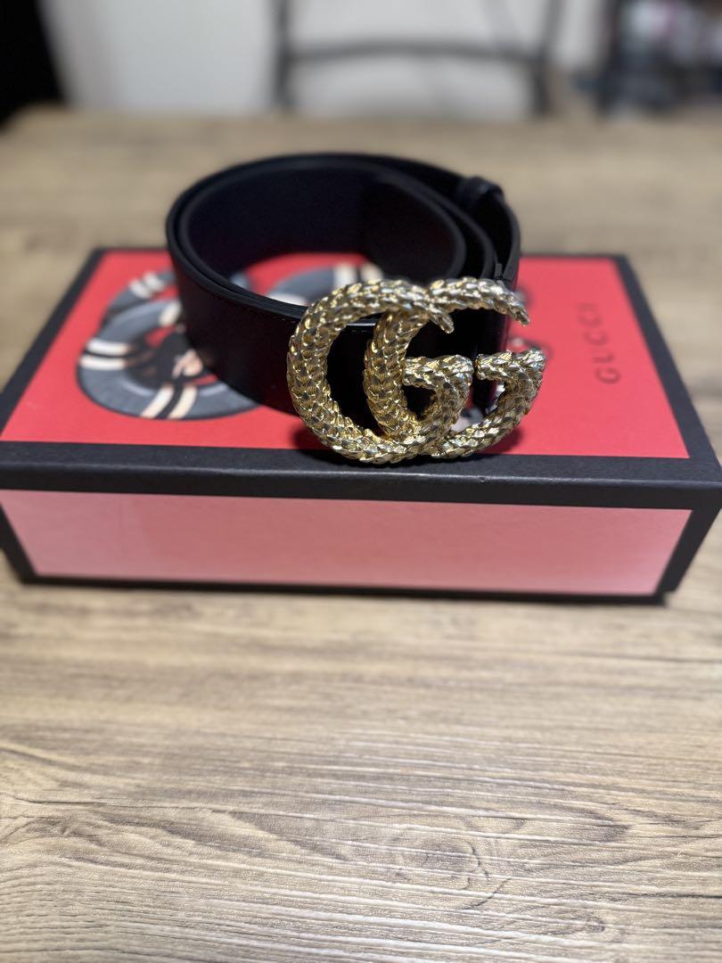 GUCCI 黒ベルト GGロゴ 75/30 レア物