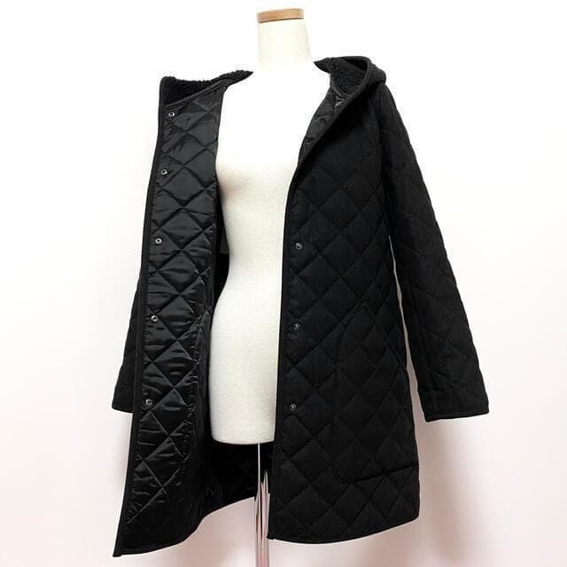 送料無料 美品 23区 ウール キルティング 中綿 コート 38 ブラック 送料無料 美品 23区 ウール キルティング 中綿 コート 38 ブラック
