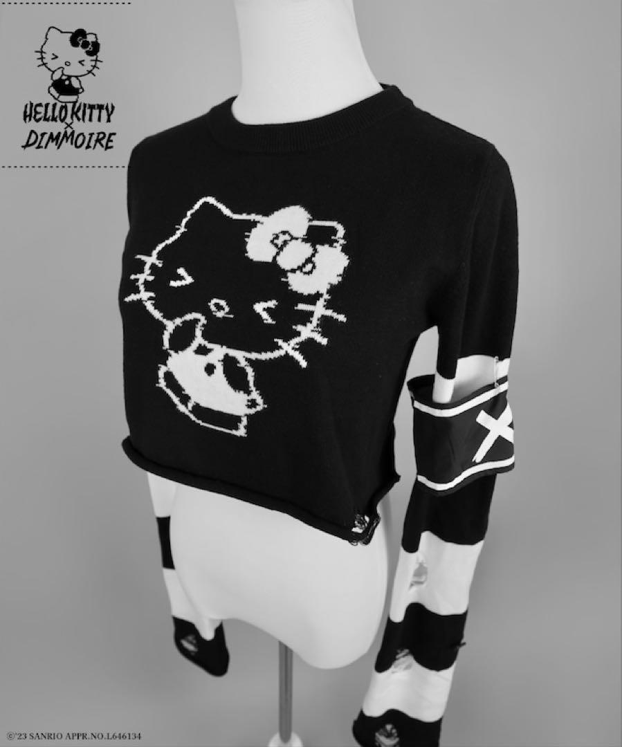 HELLO KITTY×DimMoire】しましまダメージニット | DimMoire