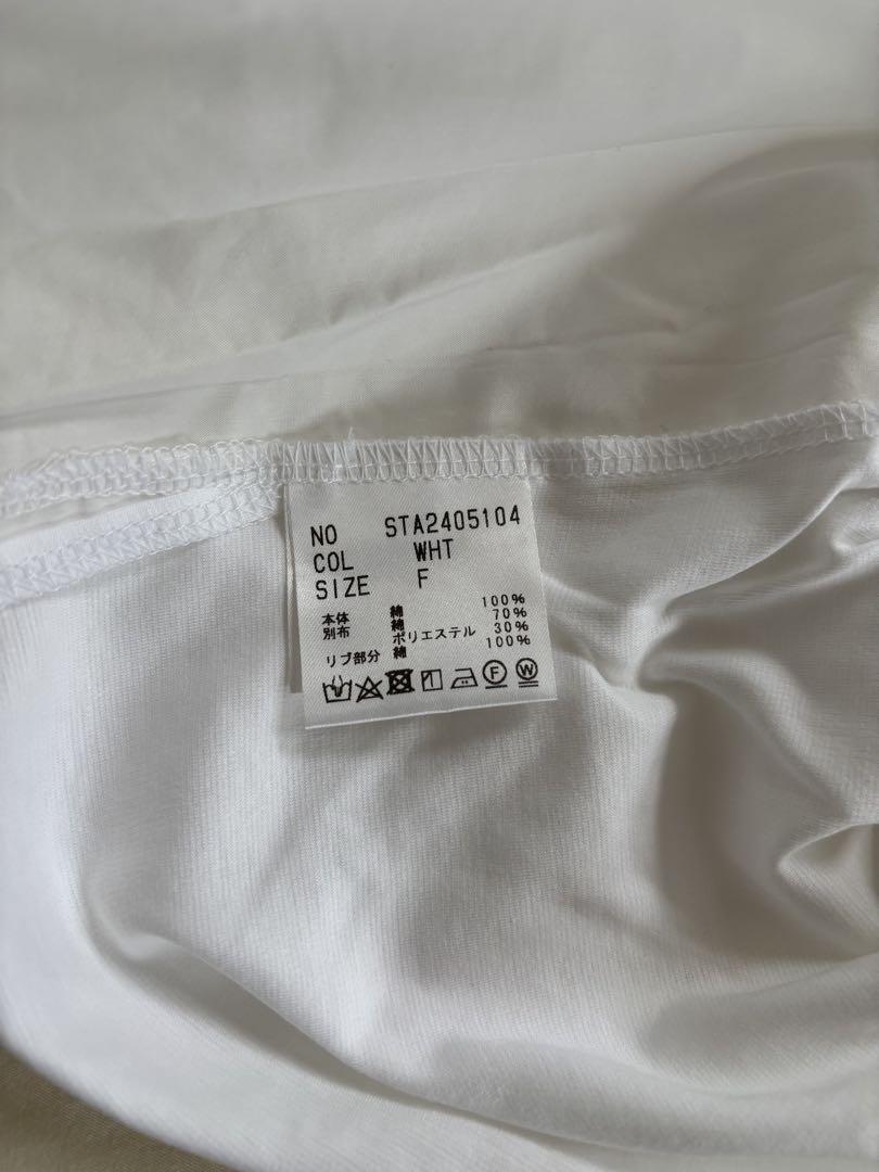 訳ありgirlish ランタンパールTシャツ ホワイト - メルカリ