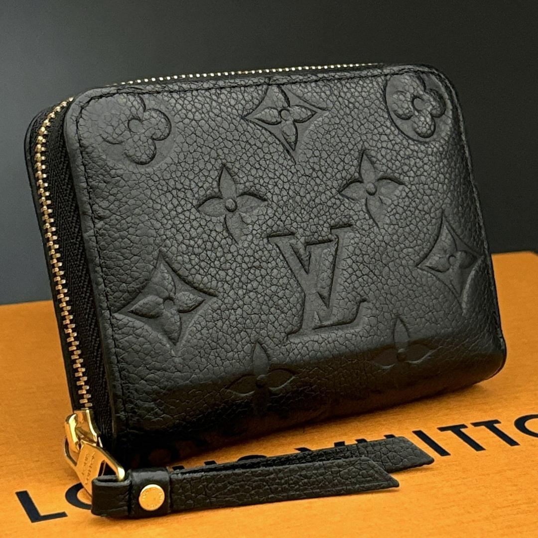 ルイヴィトン/ジッピーコインパース/アンプラントライン/財布/黒 良品✨ルイヴィトン ジッピーコインパース アンプラント 小銭