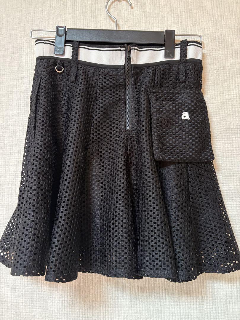 【新品未使用】archivio メッシュ黒　スカート