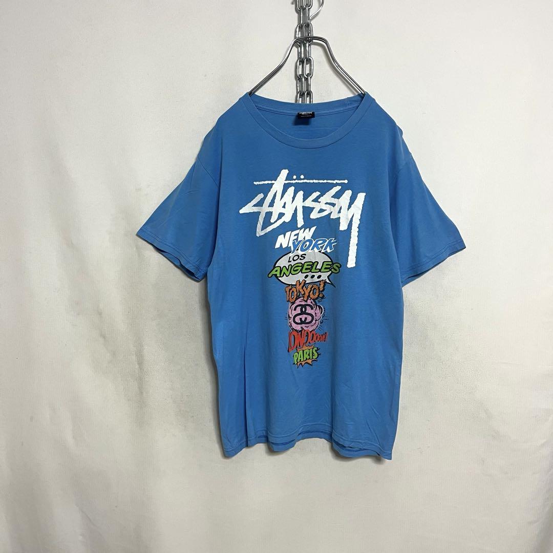 stussy ステューシー　ワールドツアー　Tシャツ 古着