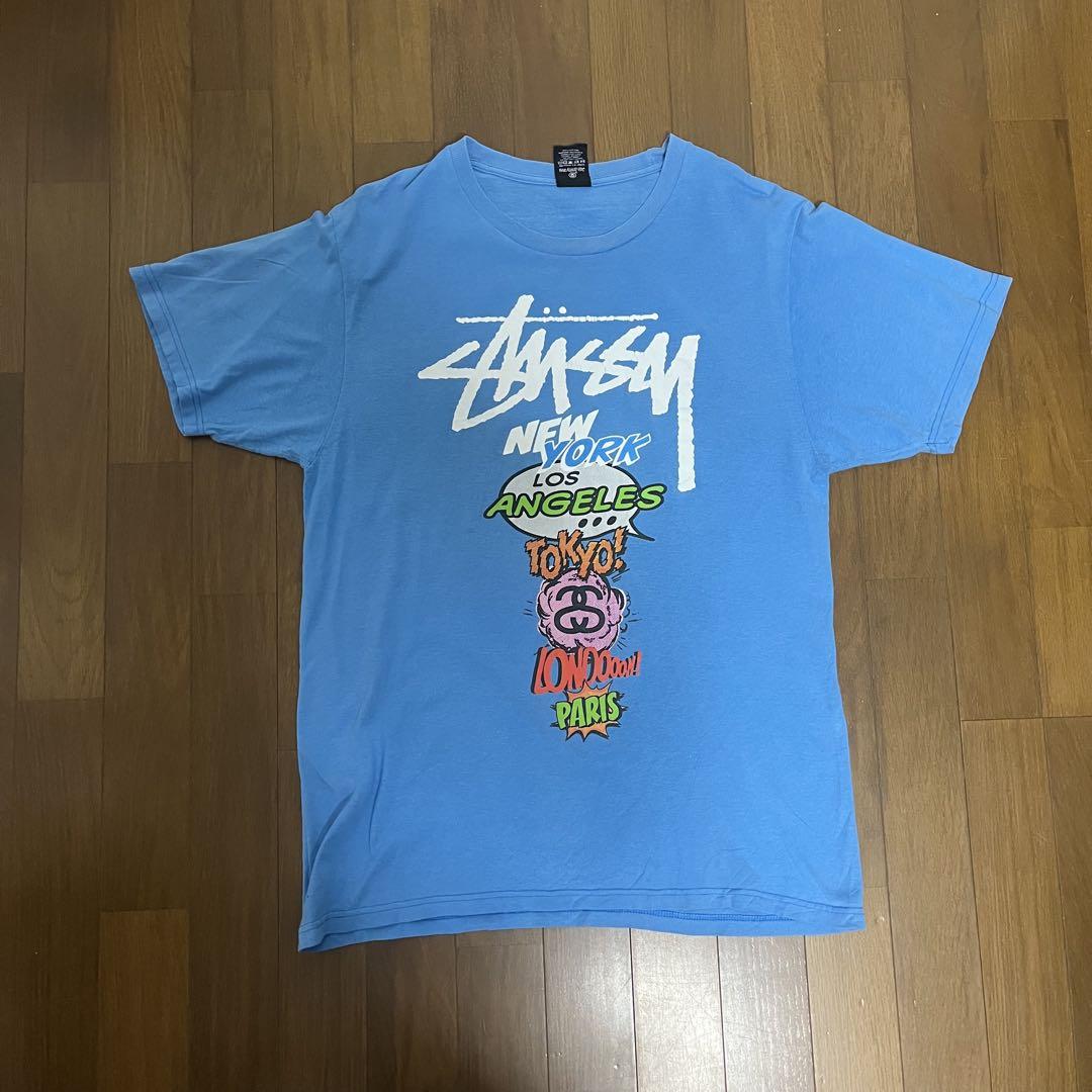 stussy ステューシー　ワールドツアー　Tシャツ 古着
