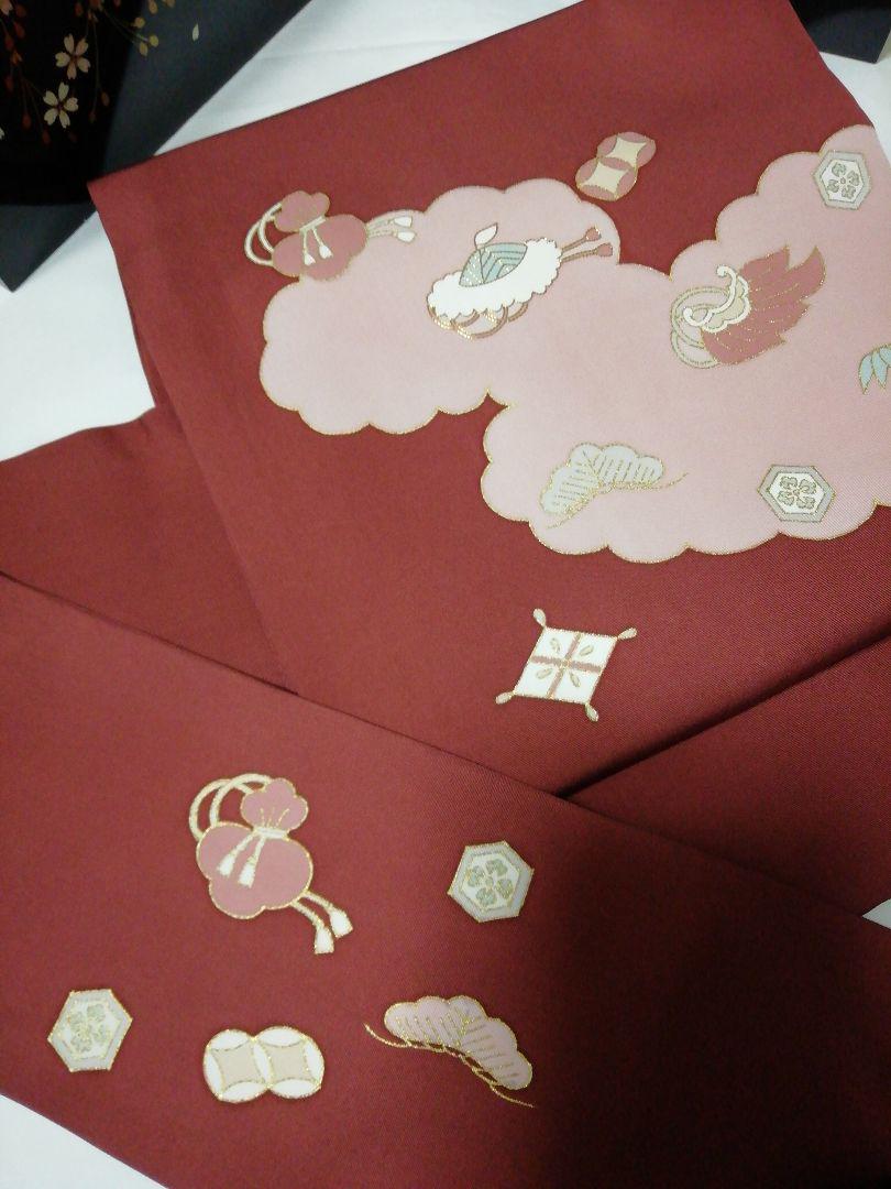 塩瀬　宝尽くし　金彩　刺繍　名古屋帯　最終価格