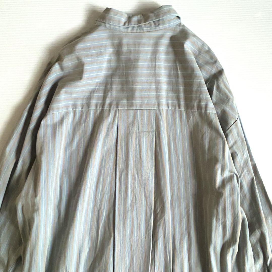 美品【アーバンリサーチ】長袖 ストライプ シャツワンピース