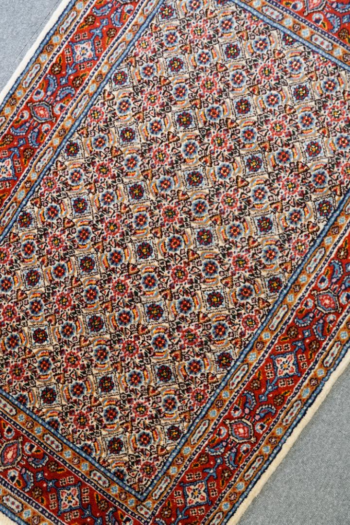 117×78cm【手織り ペルシャ絨毯 】 stn:78 トライバルラグ