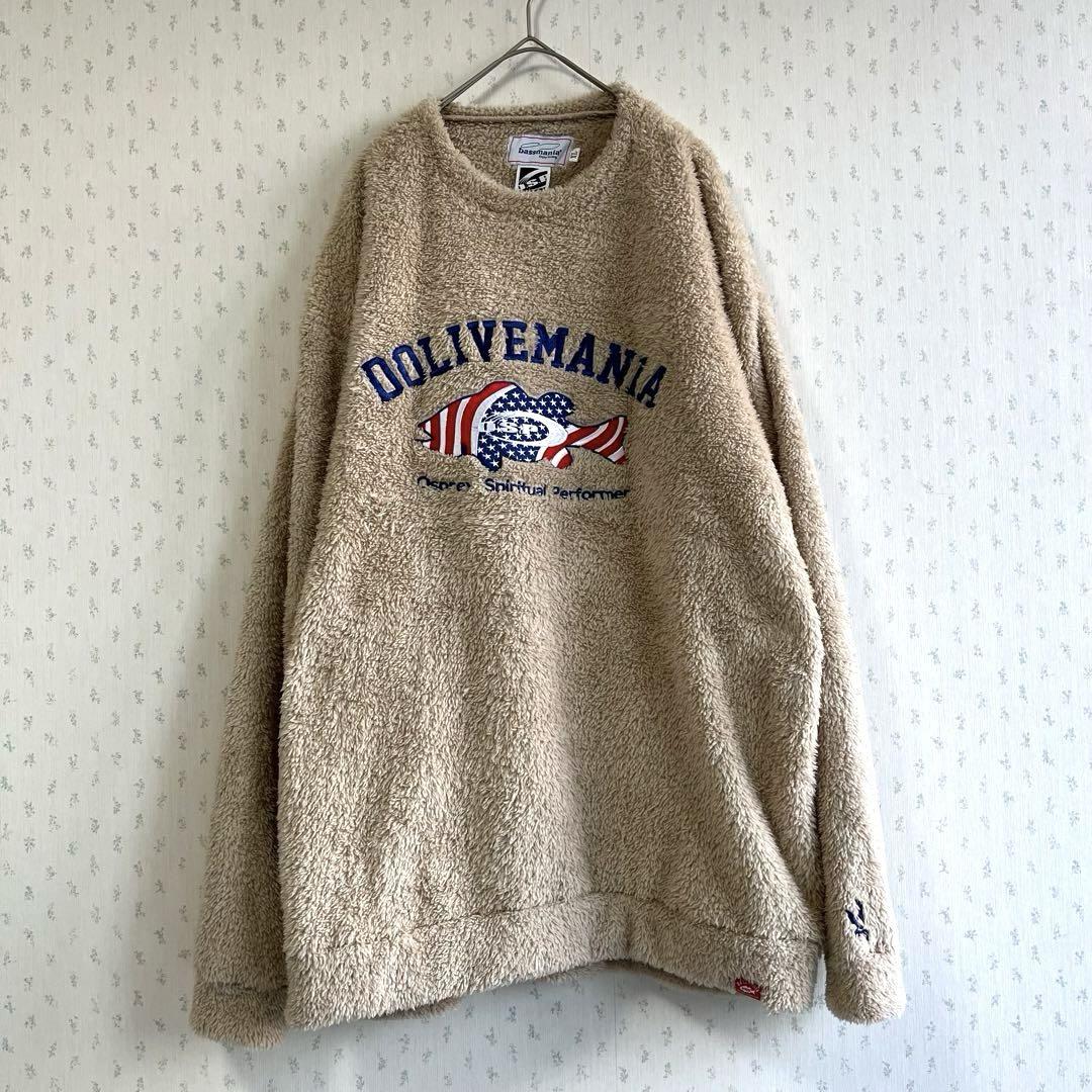 O.S.P×bassmaniaファーボアクールトレーナー XL ベージュ コラボ