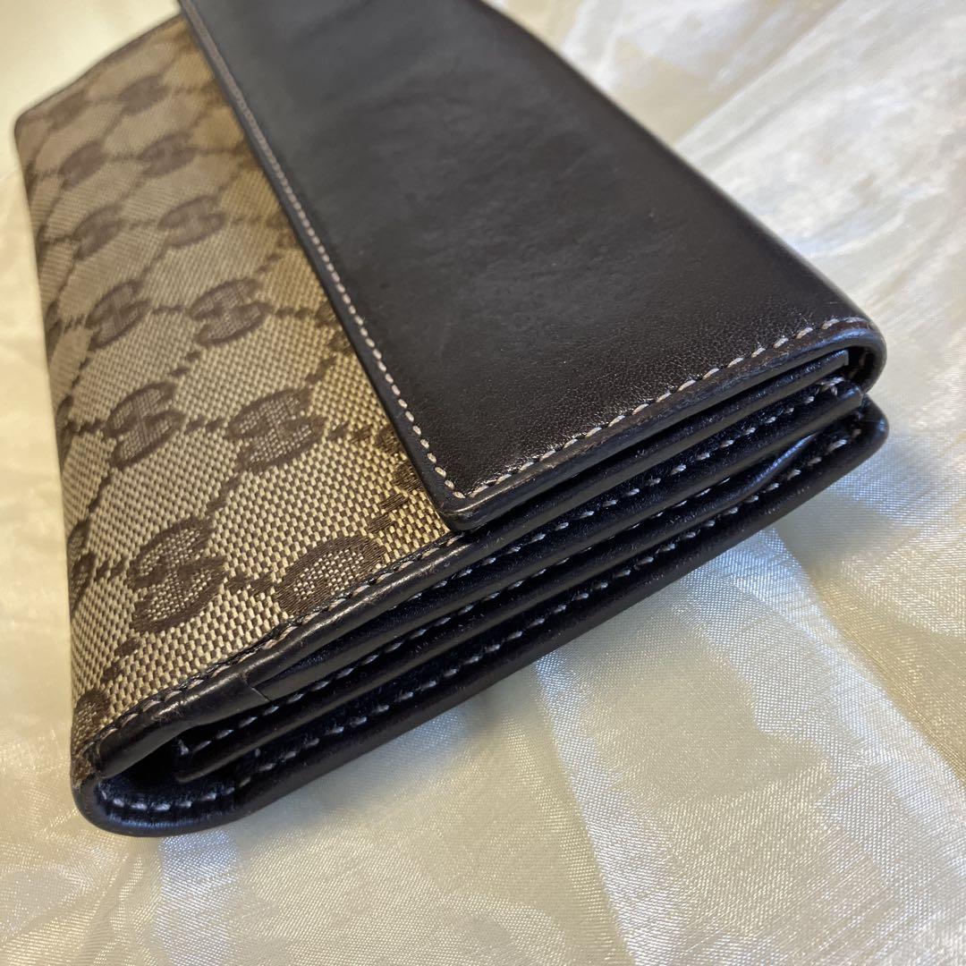 GUCCI 長財布　ハート　GG柄