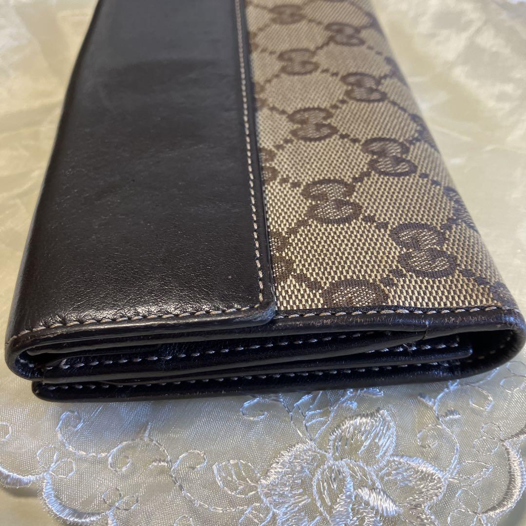 GUCCI 長財布　ハート　GG柄