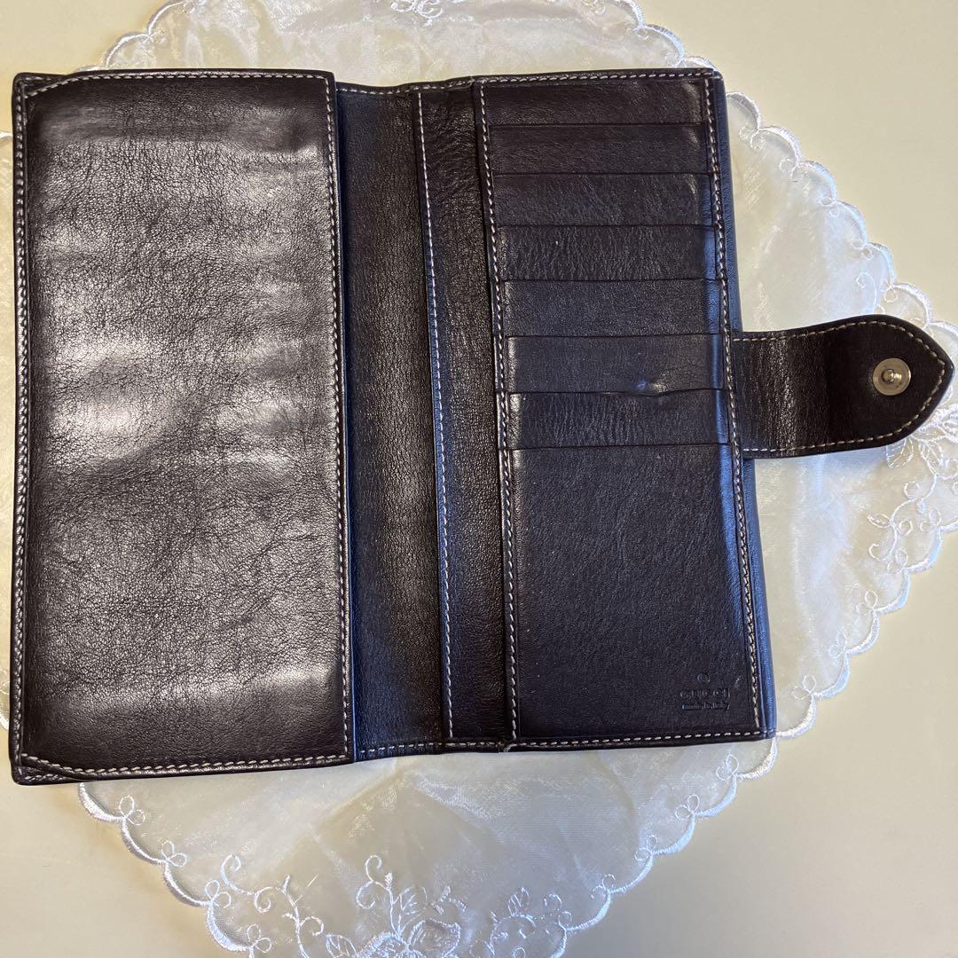 GUCCI 長財布　ハート　GG柄