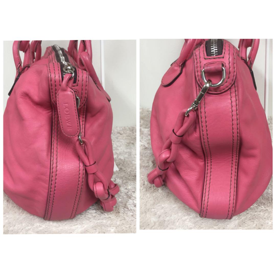 最高級 LOEWE ロエベ ピンク ショルダーバッグ - トートバッグ 最高級 LOEWE ロエベ ピンク ショルダーバッグ - トートバッグ